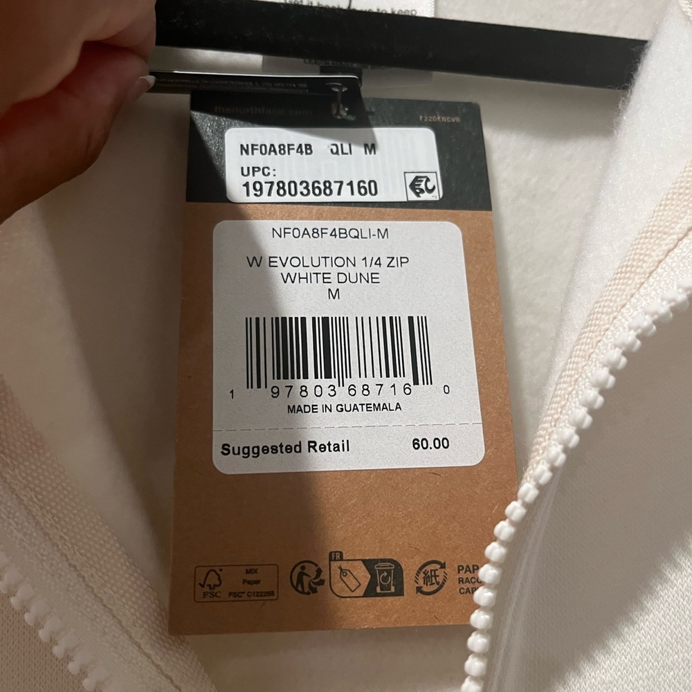 THE NORTH FACE evolution pullover sweatshirt gym fitness  1/4 sleeve size medium - Picture 6 of 6